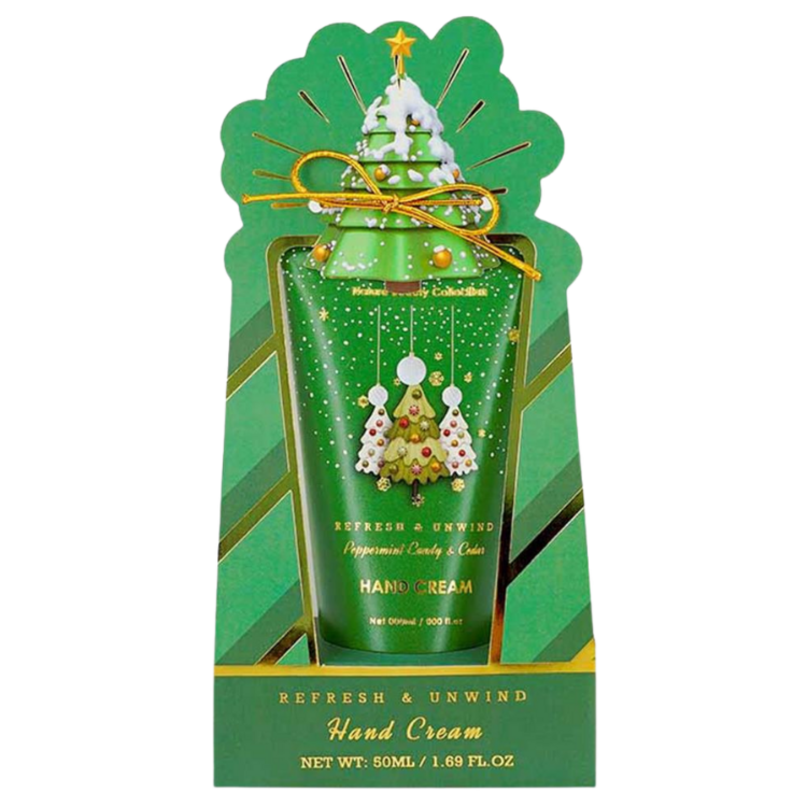 Pure Passion 50ml Hand Cream Gift Box Green Christmas Theme