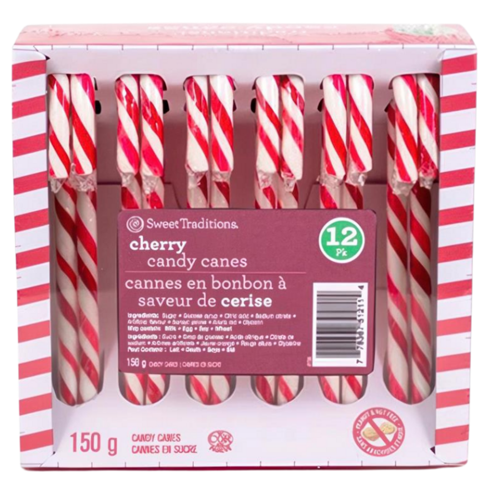 12pk Cherry Candy Canes