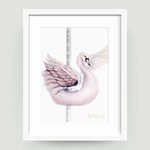Little Rae Prints Carousel Swan Print