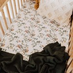 Snuggle Hunny Eucalypt Fitted Jersey Cot Sheet