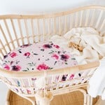 Snuggle Hunny Floral Kiss Fitted Jersey Bassinet Sheet/Change Pad Cover