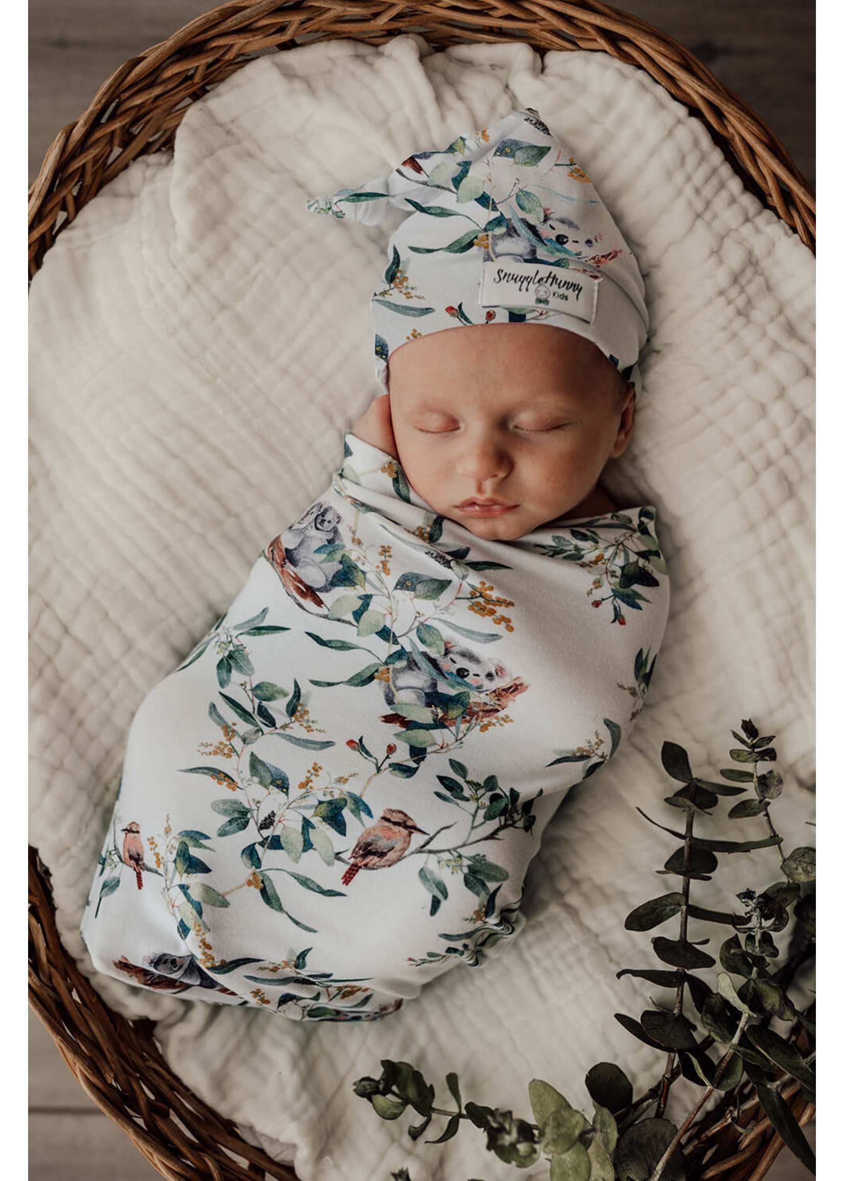 Snuggle Hunny Kids Snuggle Swaddle Set Eucalypt Chilled Wrens Boutique