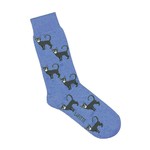 Lafitte Cat Cornflower Socks