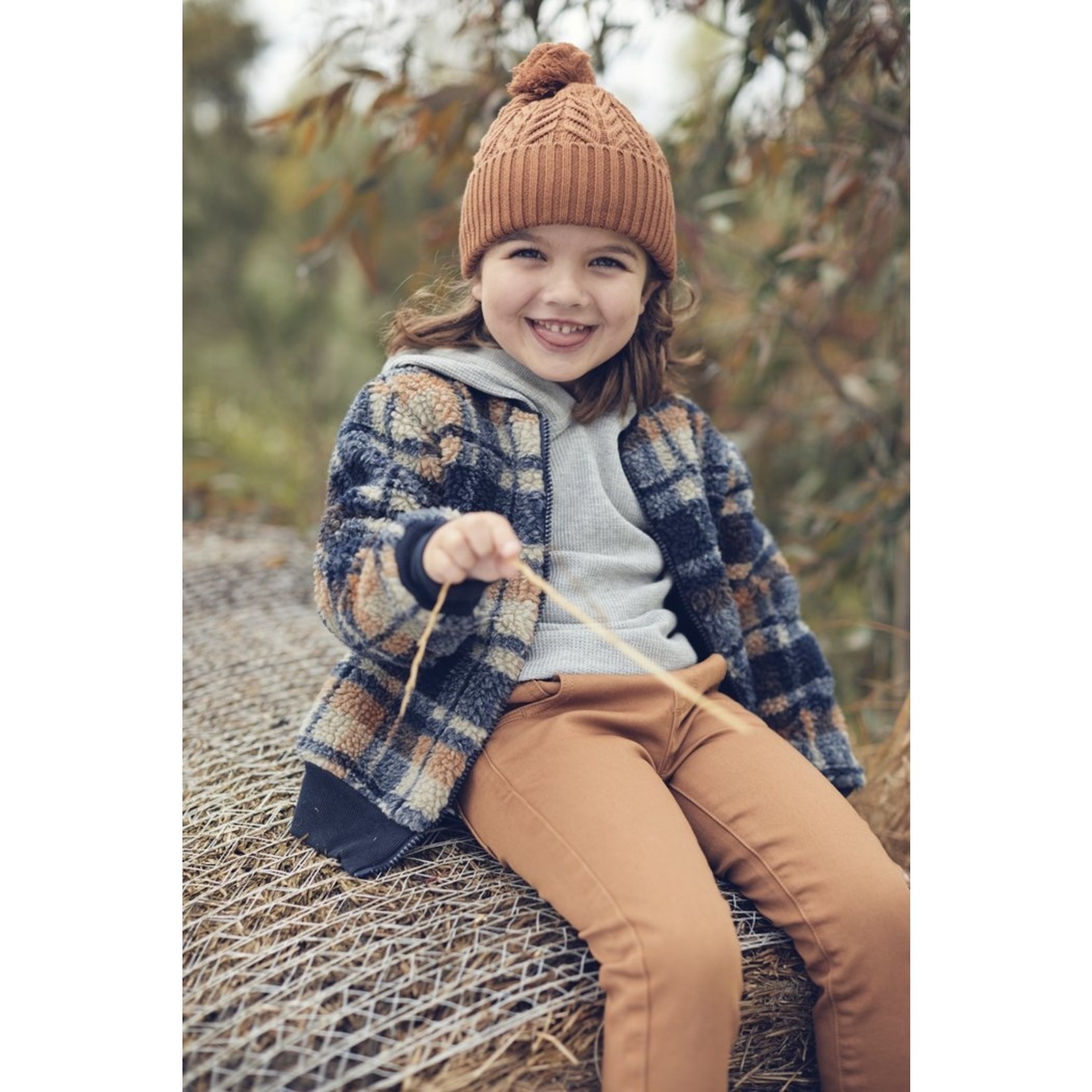 Milky Knit Denim Jeans Ochre