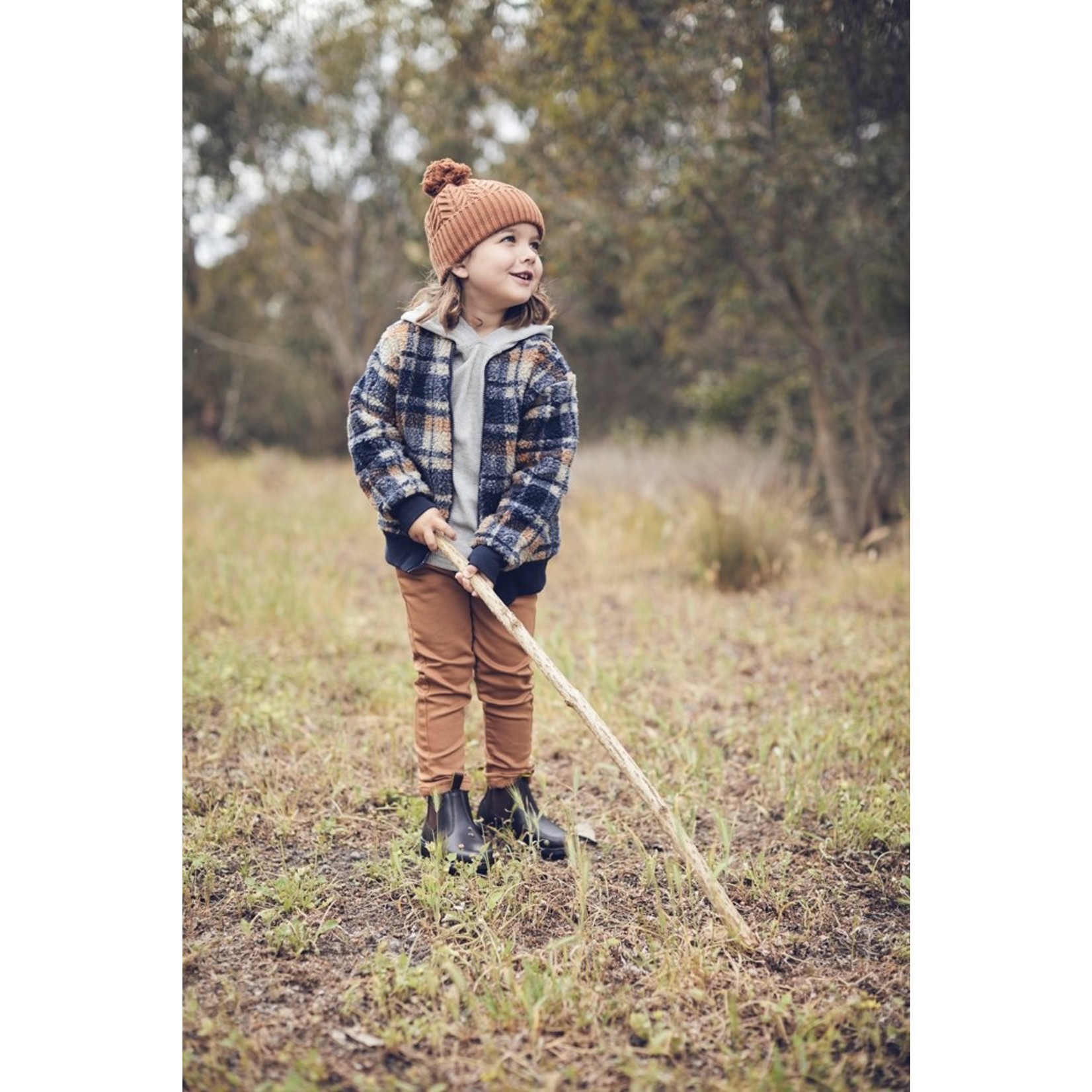 Milky Knit Denim Jeans Ochre