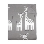 Mister Fly Giraffe & Baby Knitted Blanket