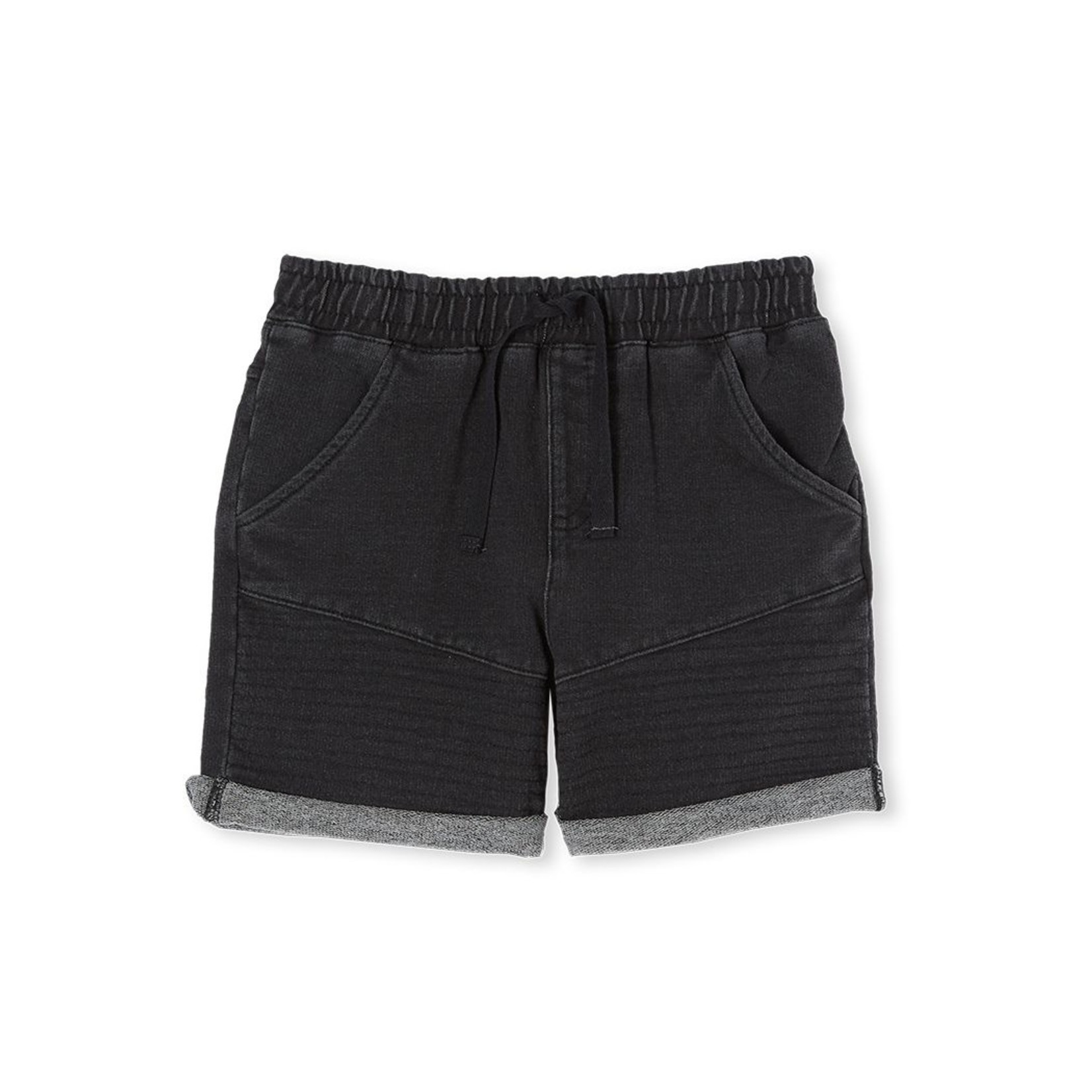 Milky Stitch Track Short