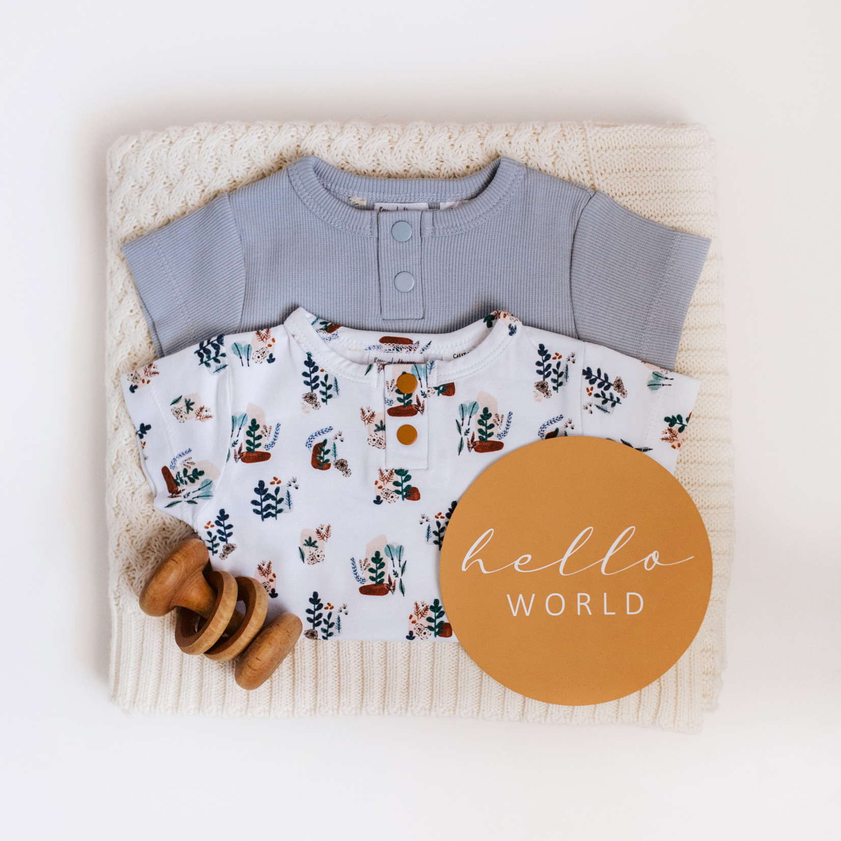 Snuggle Hunny Zen Short Sleeve Bodysuit