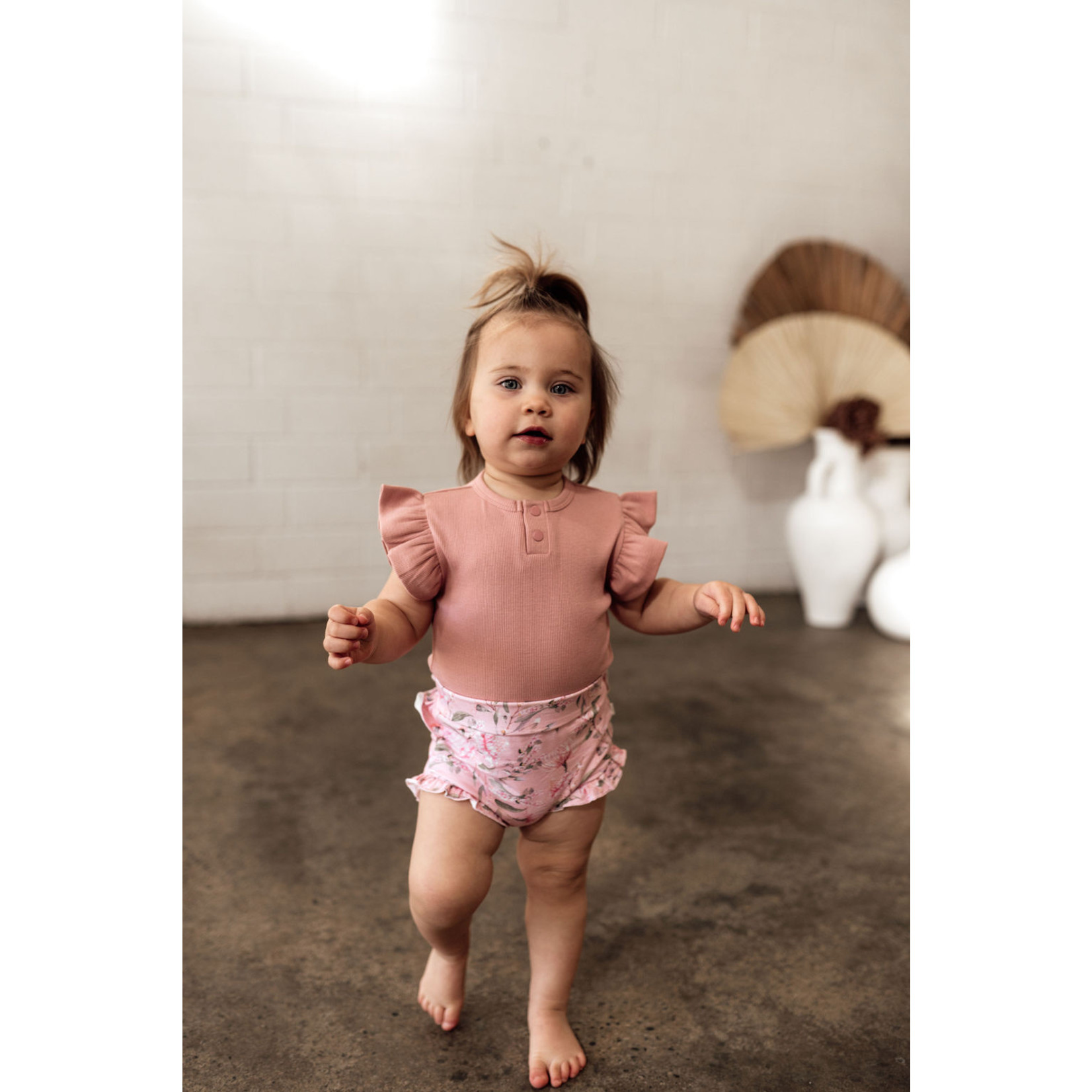 Snuggle Hunny Rose Short Sleeve Bodysuit