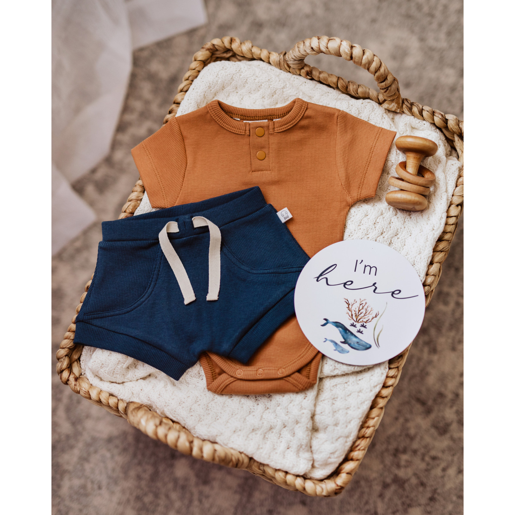 Snuggle Hunny Navy Shorts