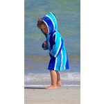 Back Beach Co Luxe Towel Robe Blue Stripe
