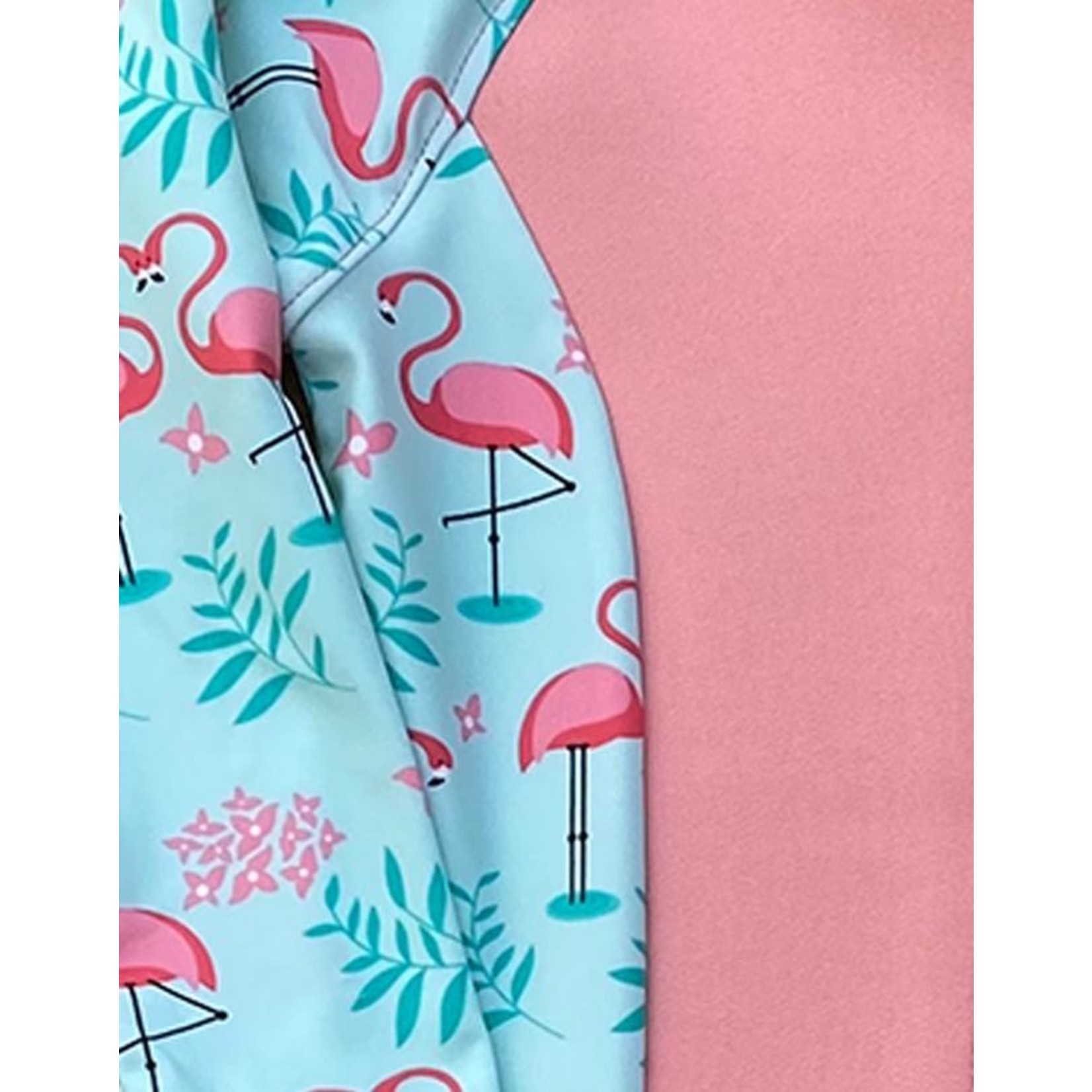 Back Beach Co Flamingo Rash Vest Set