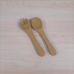 June the Label Silicone Cutlery Set Mustard