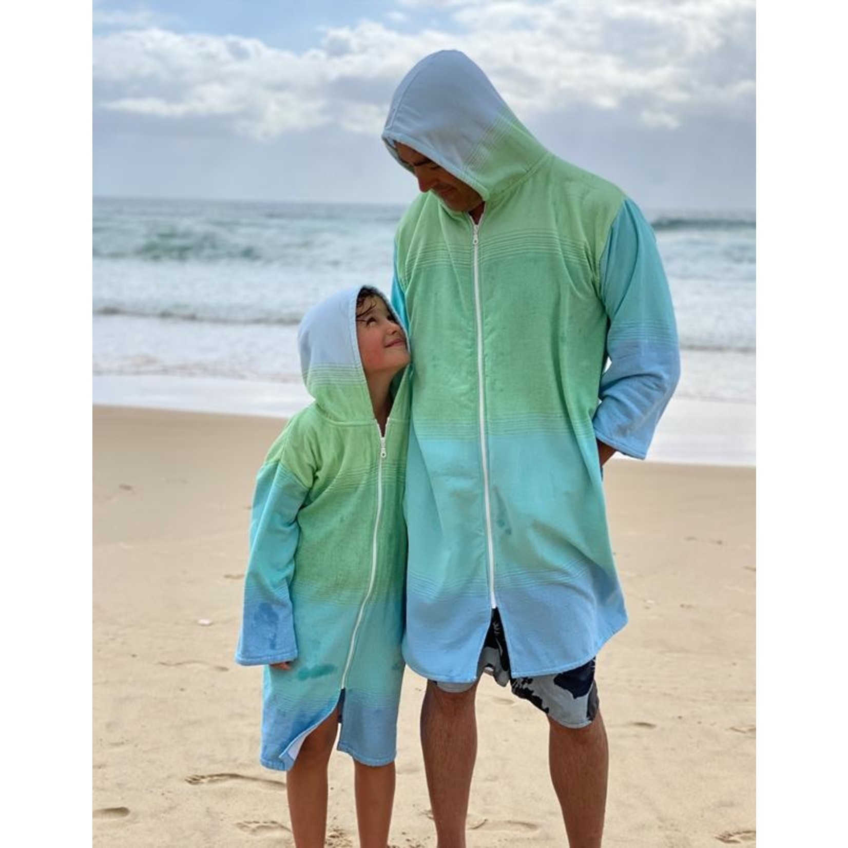 Back Beach Co Turkish Hooded Towel Reef