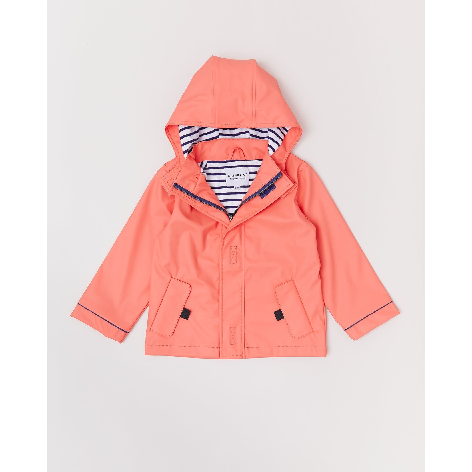 Rainkoat Stripy Sailor Jacket Peach