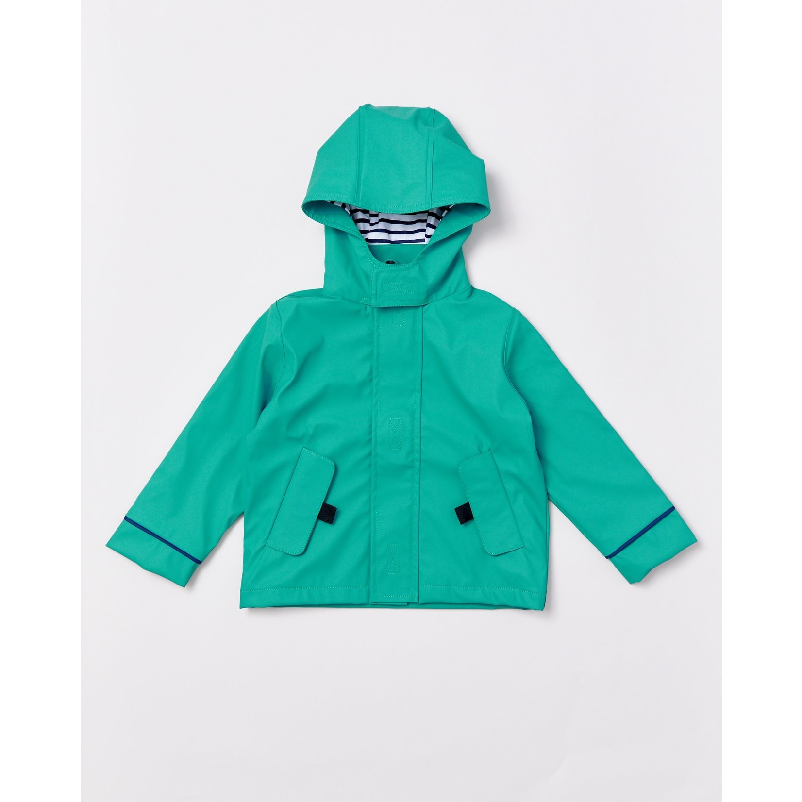 Rainkoat Stripy Sailor Jacket Teal