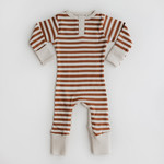 Snuggle Hunny Biscuit Stripe Growsuit