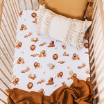Snuggle Hunny Lion Fitted Jersey Cot Sheet