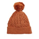 Milky Rust Cable Knit Beanie