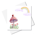 J. Callaway Designs Rainbow Ladybird Greeting Card