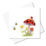 J. Callaway Designs Red Toadstool Greeting Card