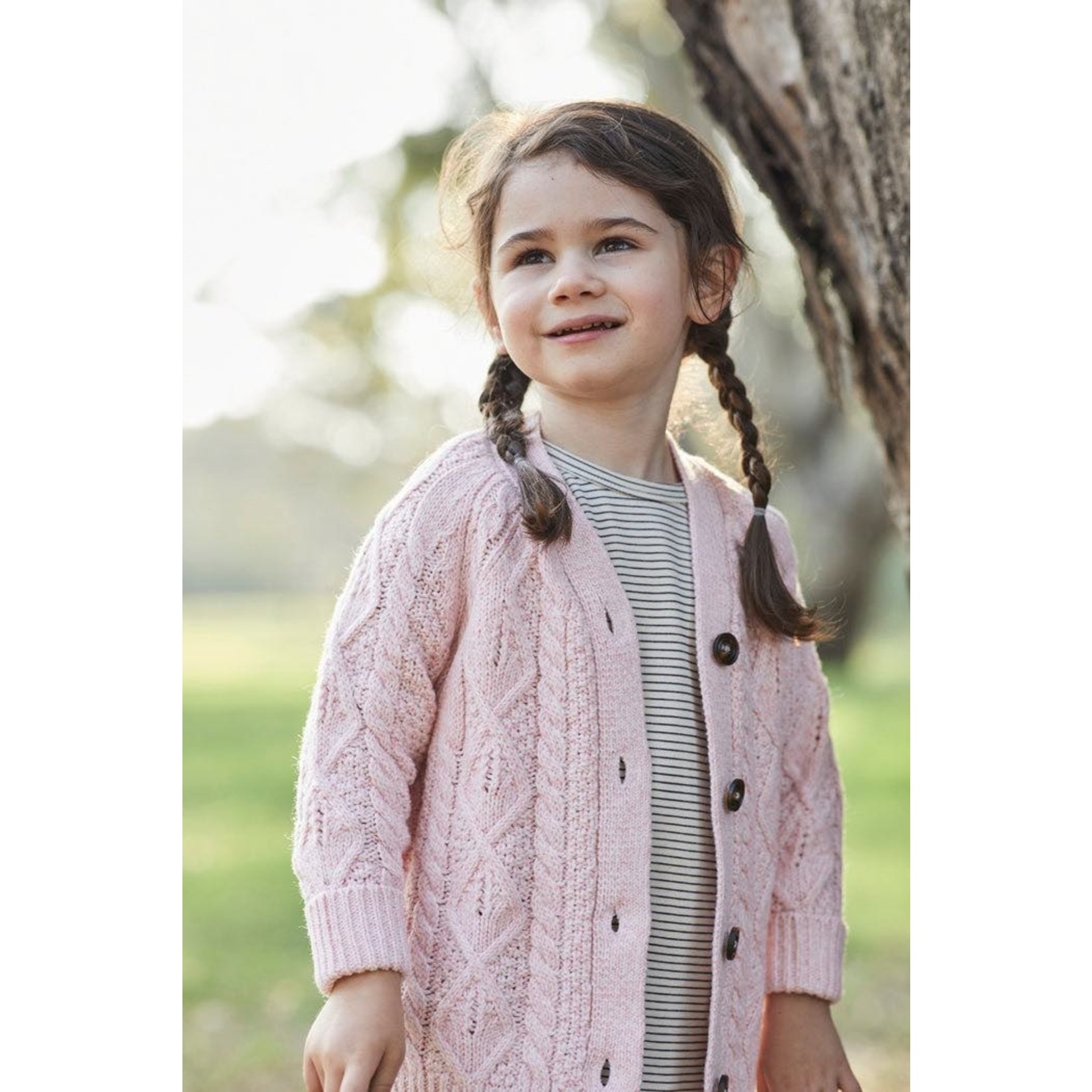 Milky Cable Fleck Knit Cardigan