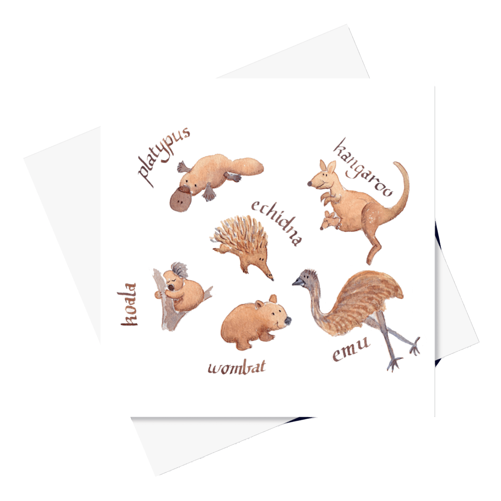 J. Callaway Designs Aussie Animals Greeting Card