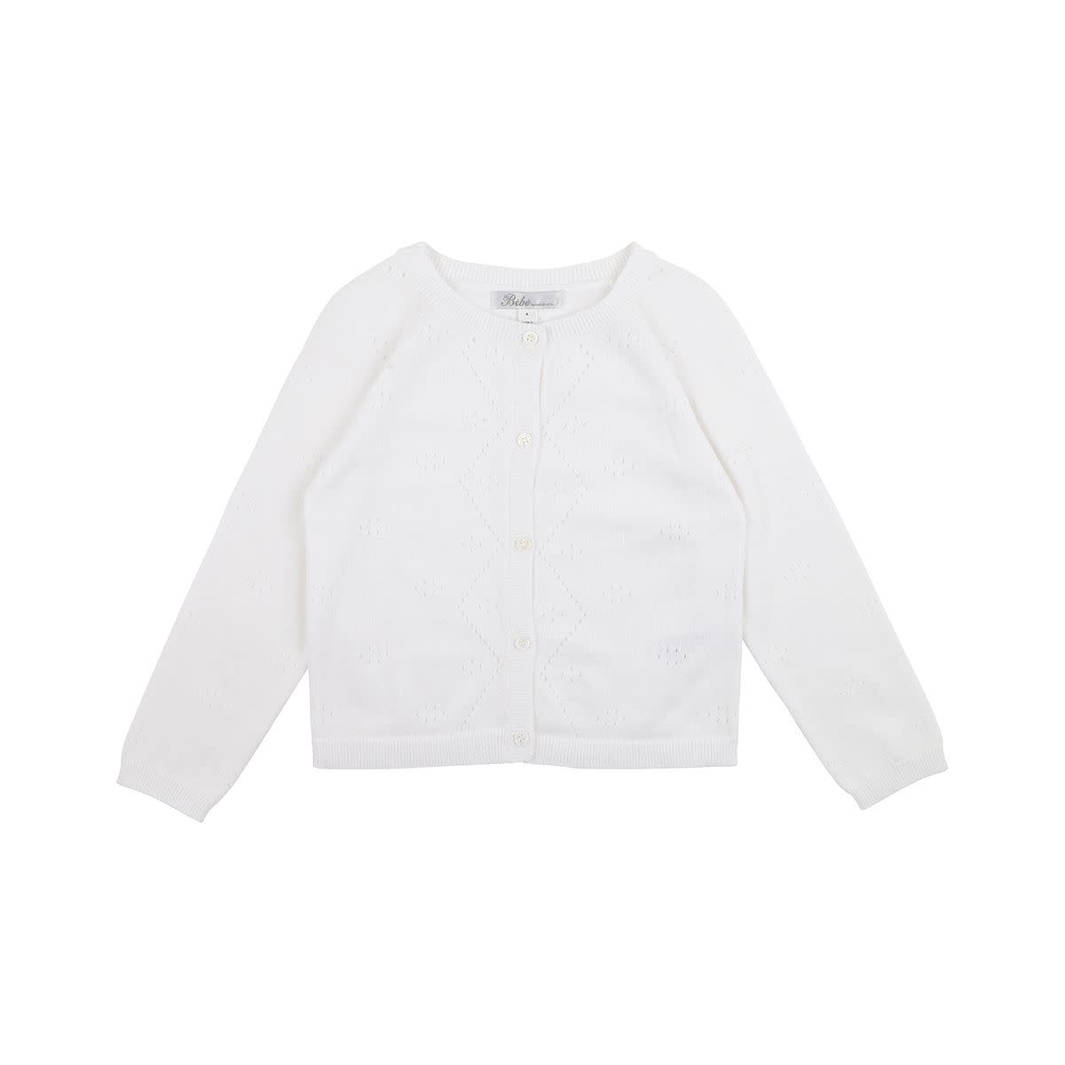 Newborn Suit w/ Feet - Off White Pointelle main image 0
