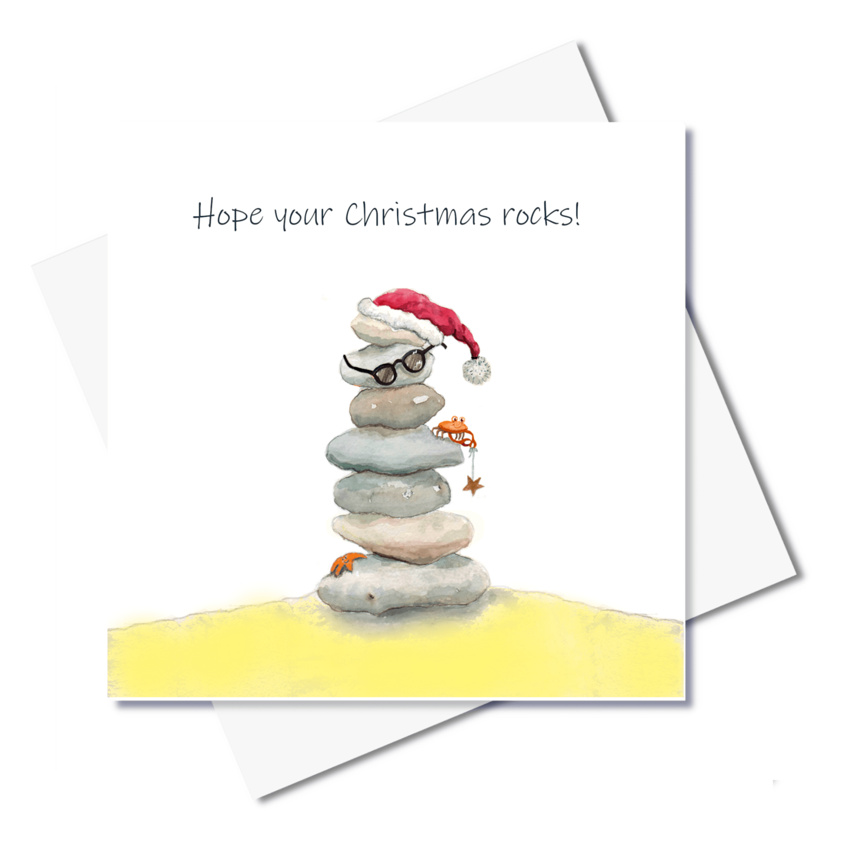 J. Callaway Designs Hope your Christmas Rocks Greeting Card