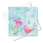 J. Callaway Designs Pink Bird Greeting Card