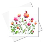 J. Callaway Designs Ladybird Flowers Greeting Card