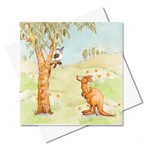 J. Callaway Designs Kookaburra and Kangaroo Greeting Card