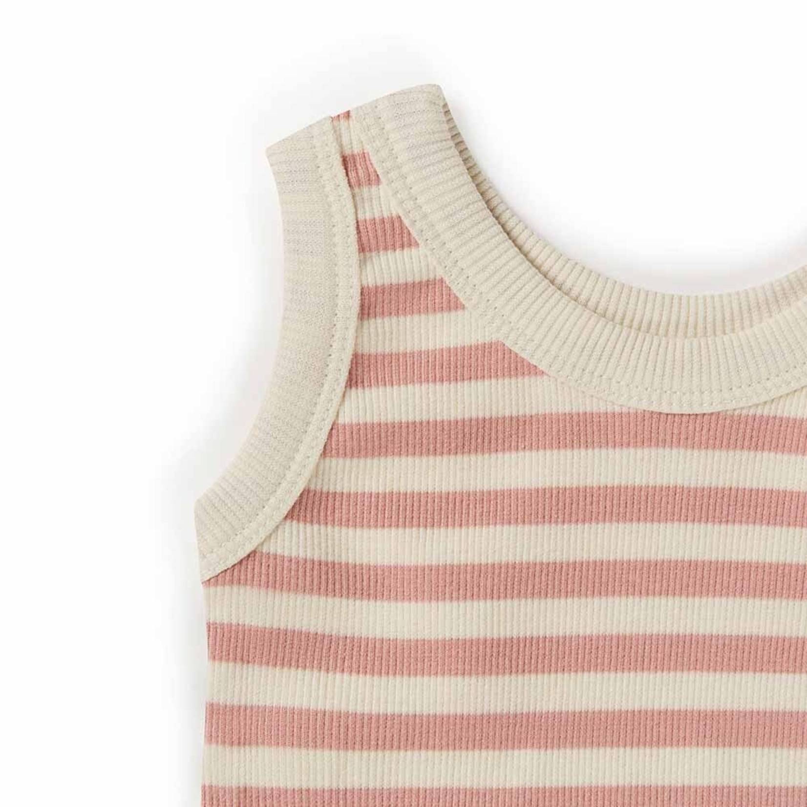 Snuggle Hunny Rose Stripe Organic Singlet