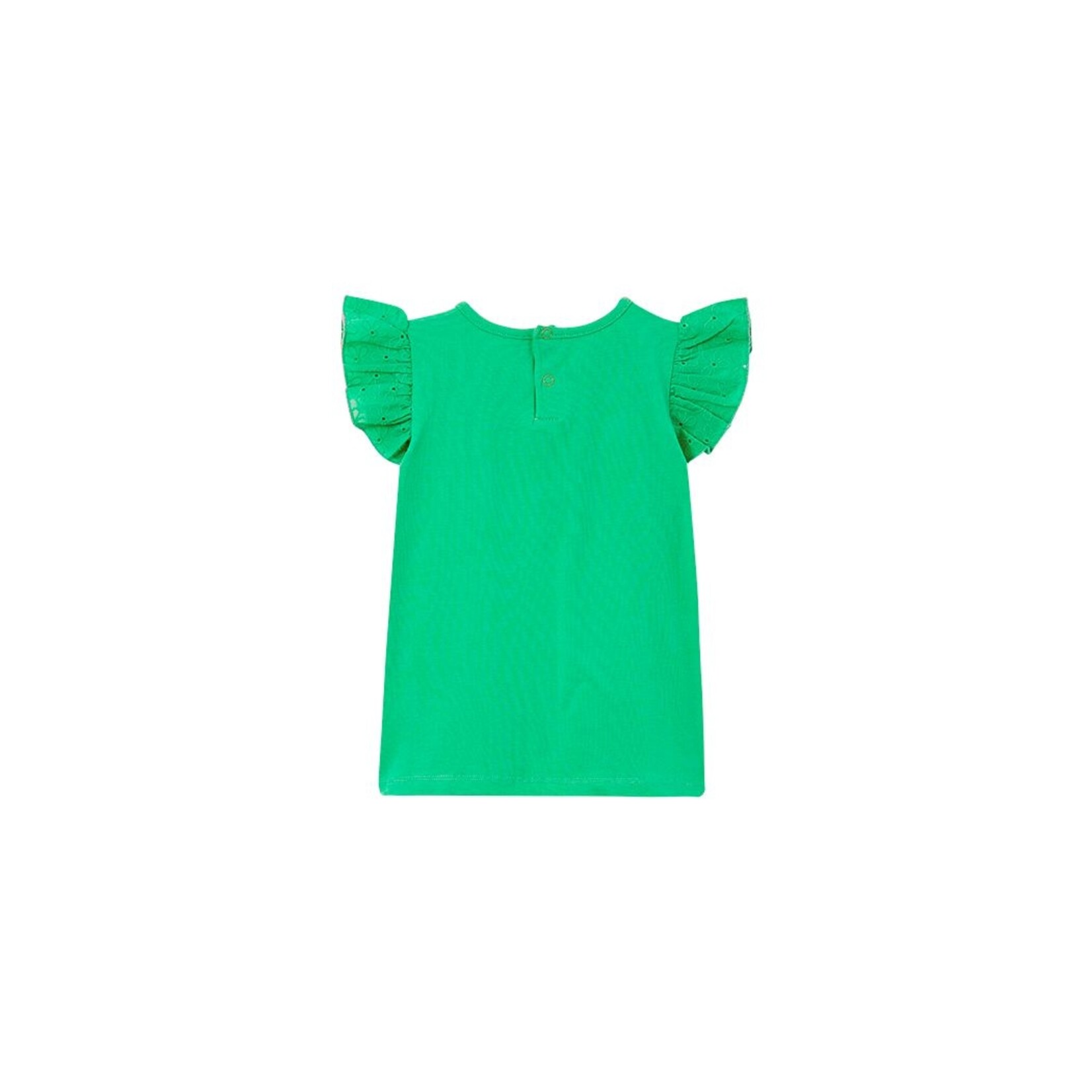 Milky Green Broderie Frill Tee
