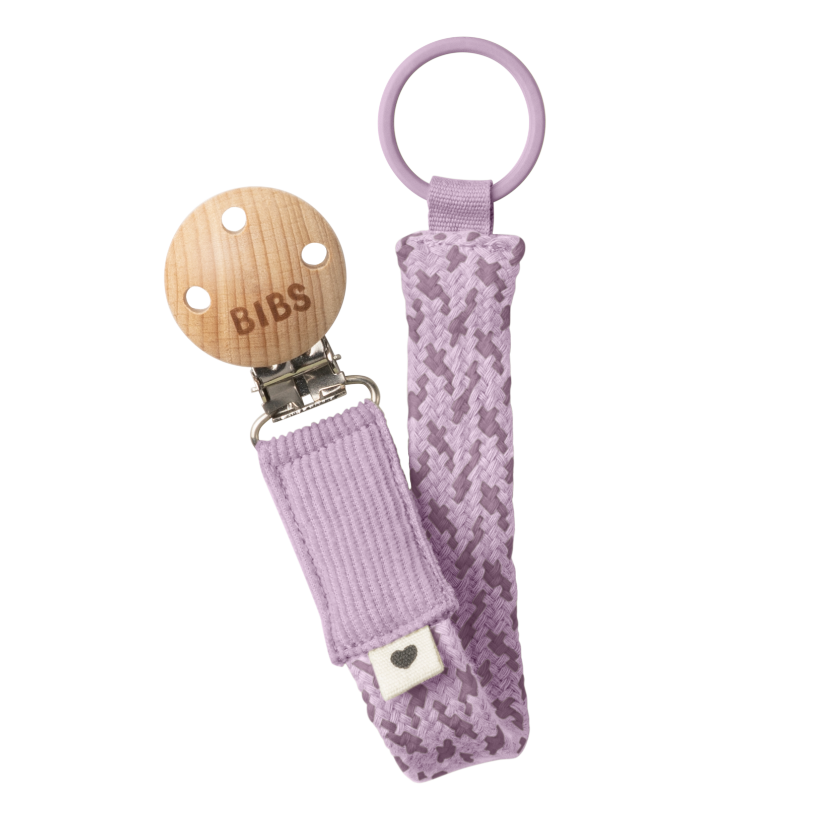 BIBS Pacifier Clip Violet Sky / Mauve