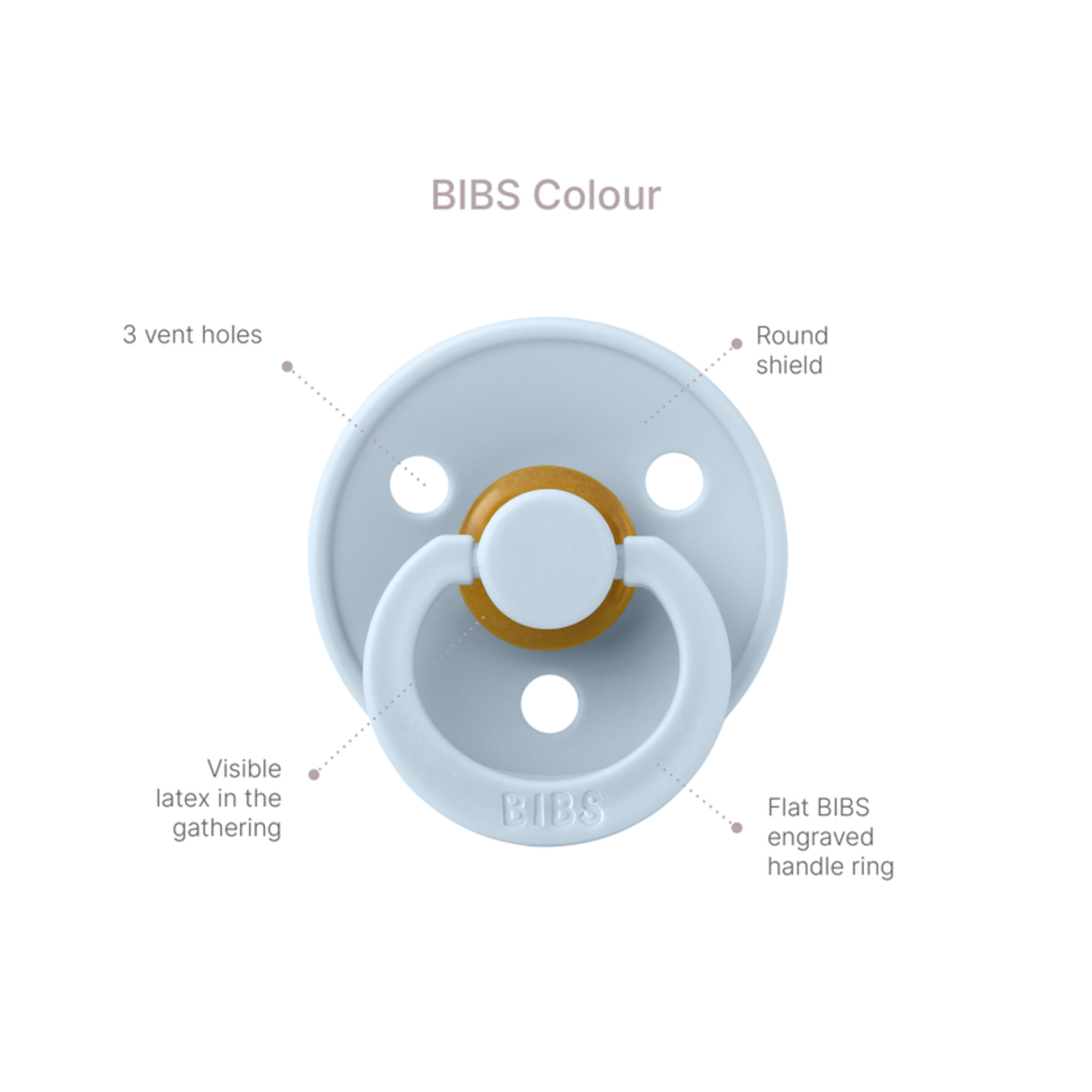 BIBS Colour Round Blush Size 3