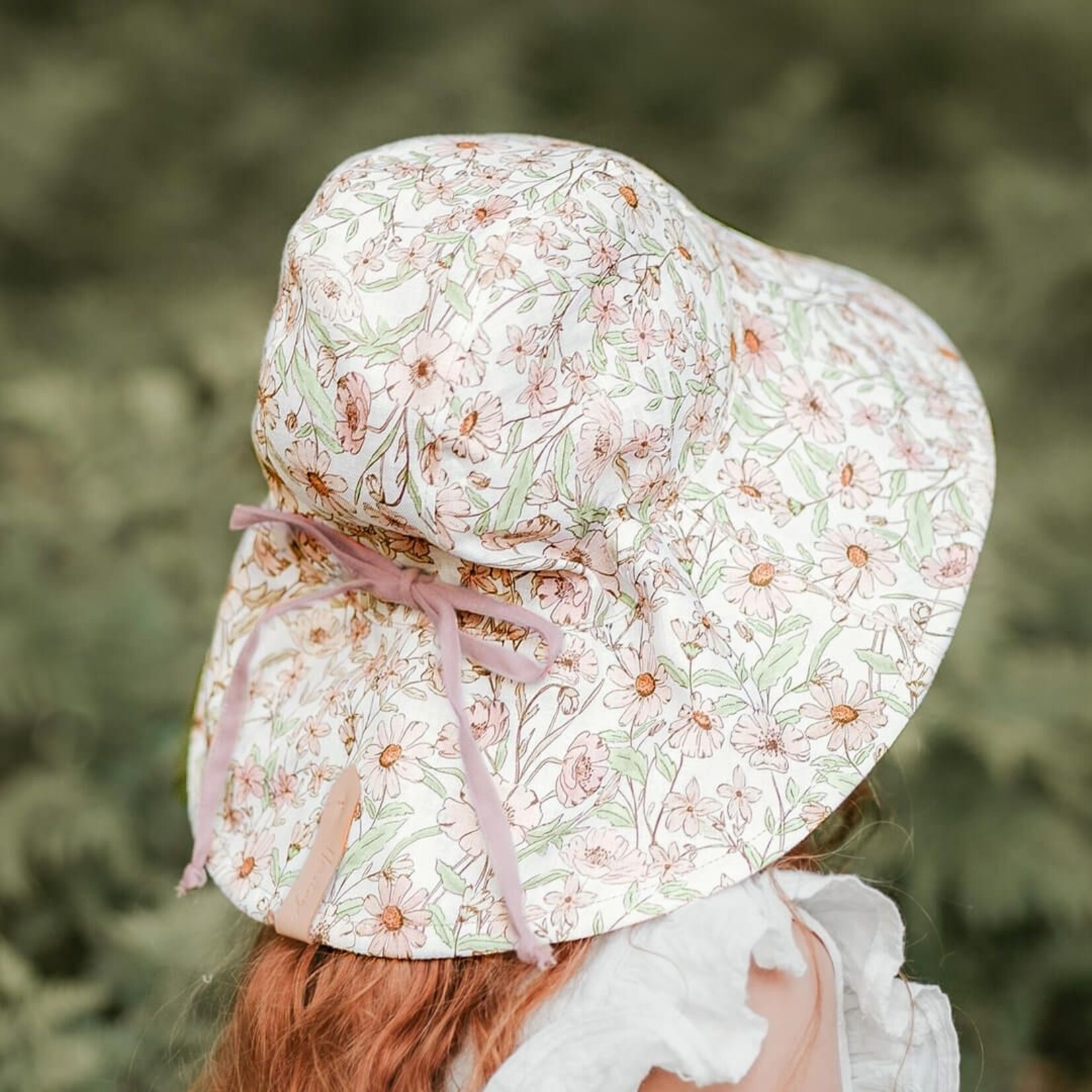 Bedhead Sightseer Girls Wide-Brimmed Sun Bonnet Poppy / Rosa