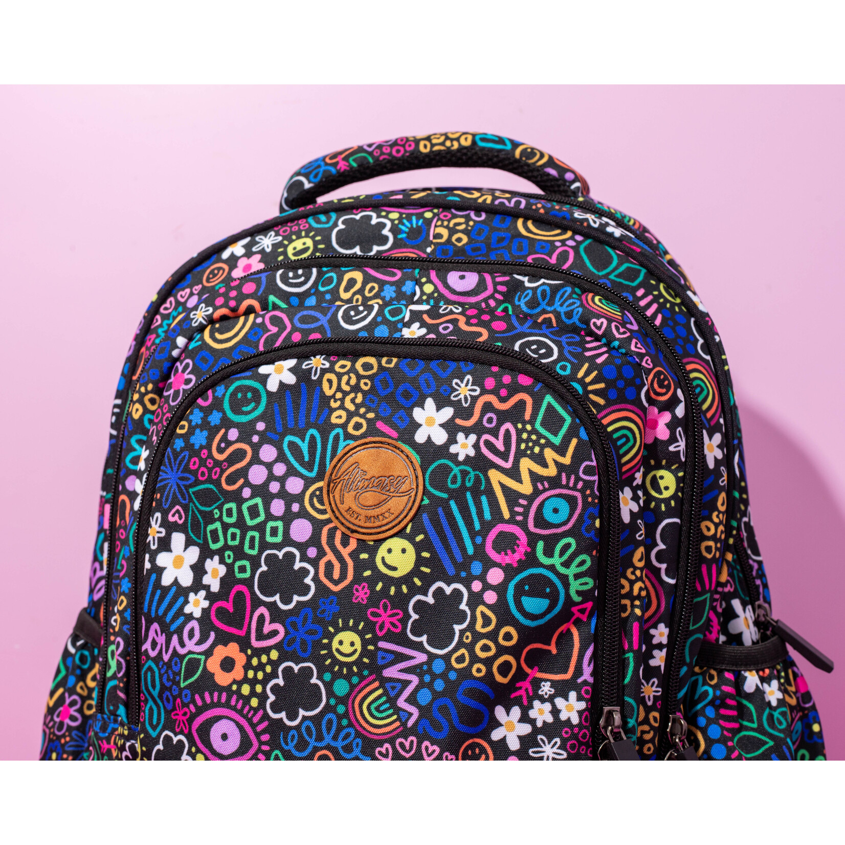 Alimasy Doodle Large School Backpack