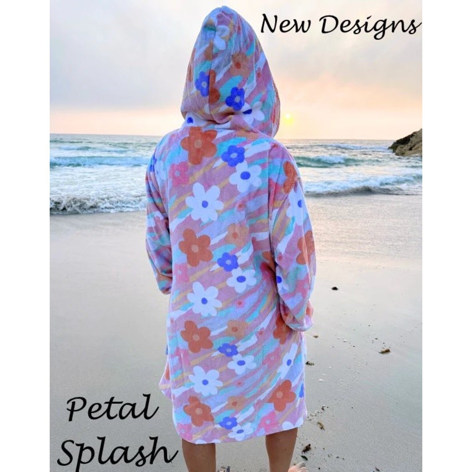 Back Beach Co Luxe Towel Robe Petal Splash