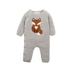 Bebe Eli Fox Knitted Romper