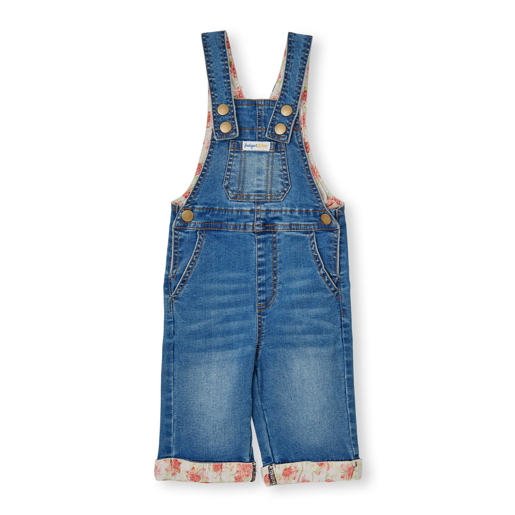 Indigo & Lellow Andie Denim Overalls Waratah