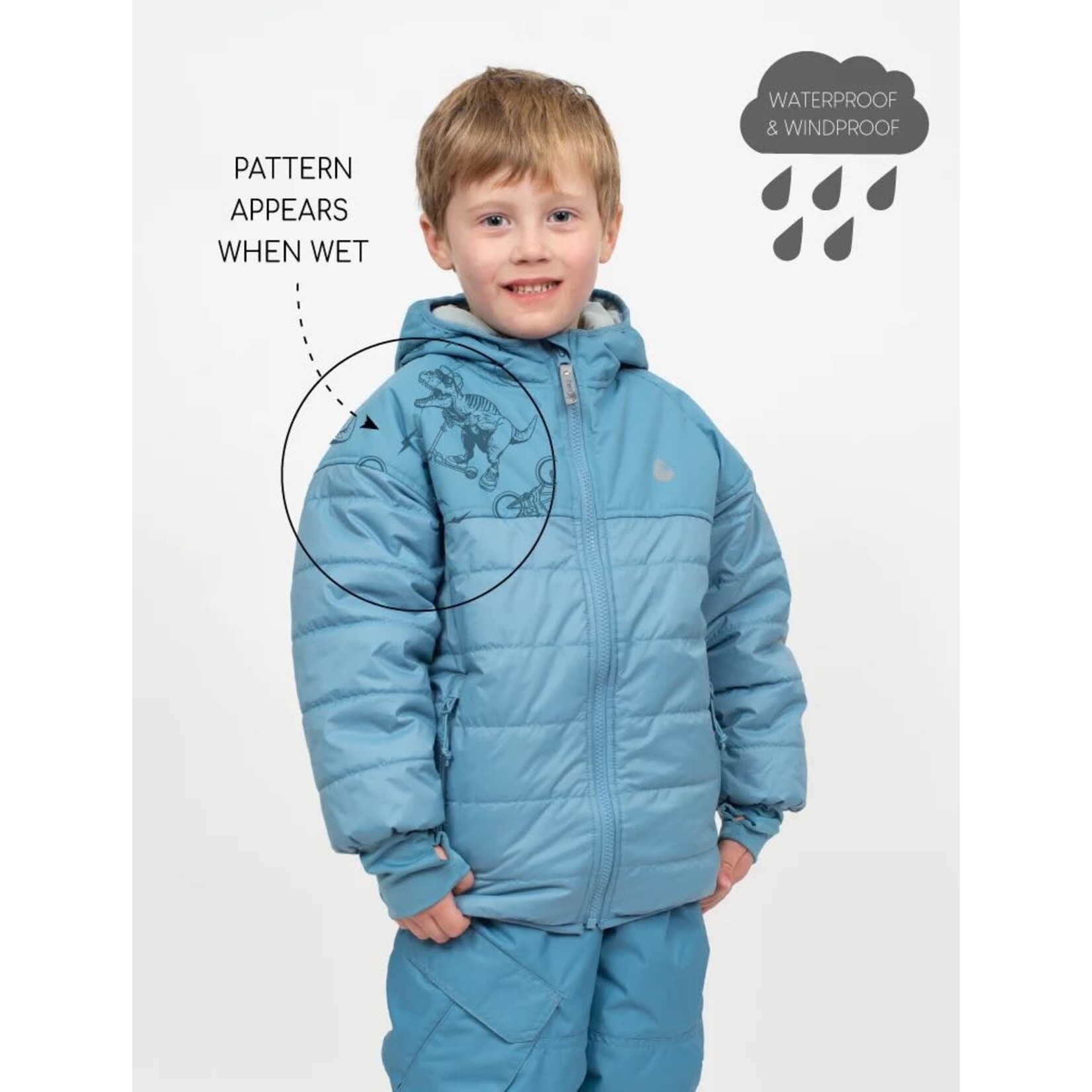 Therm Hydracloud Puffer Jacket Stone Blue