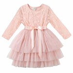 Designer Kidz My First Lace Tutu L/S - Tea Rose