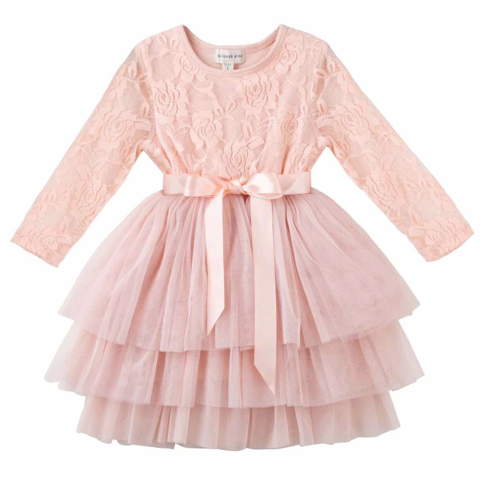 Designer Kidz My First Lace Tutu L/S - Tea Rose