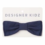 Designer Kidz Finley Linen Bow Tie - Navy