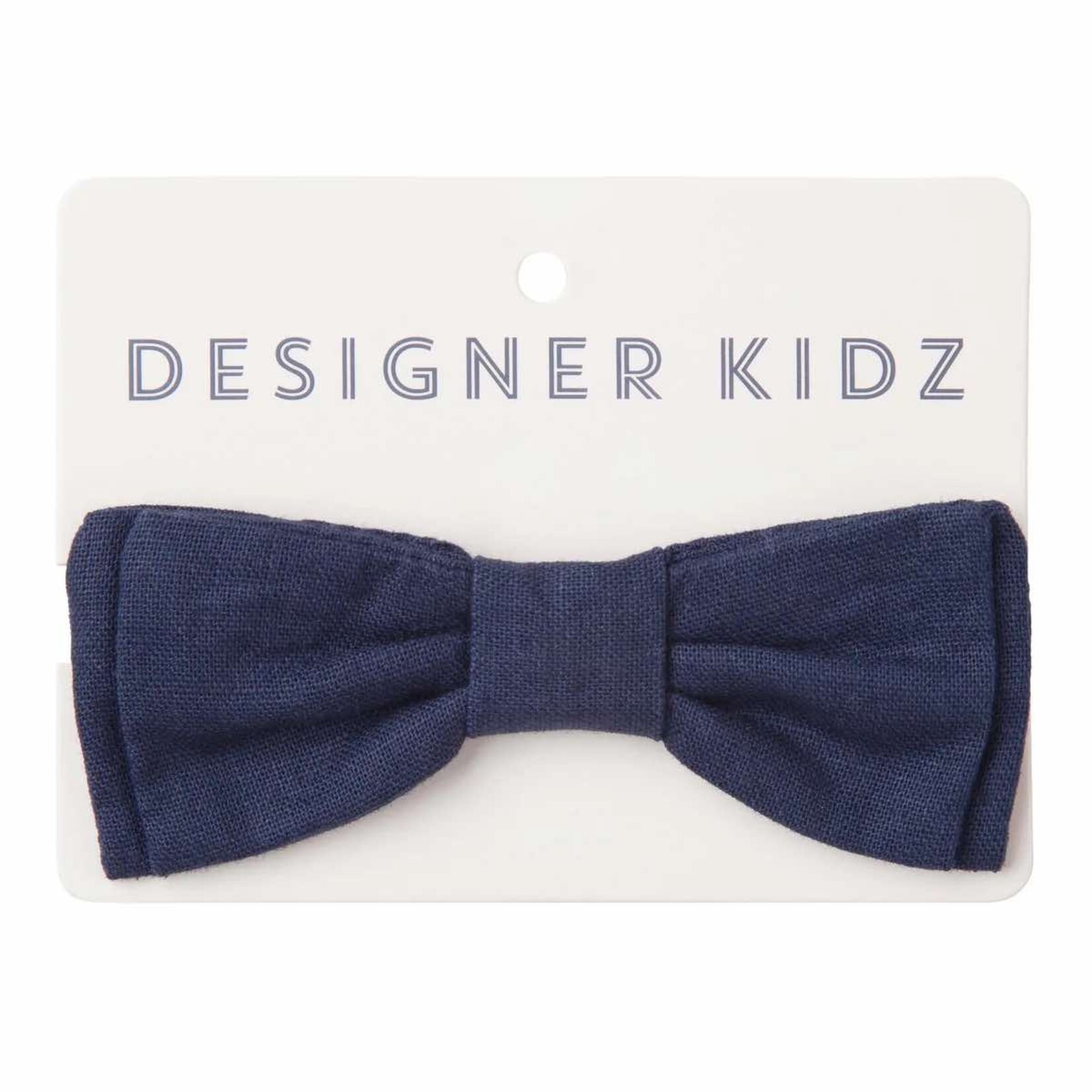 Designer Kidz Finley Linen Bow Tie - Navy