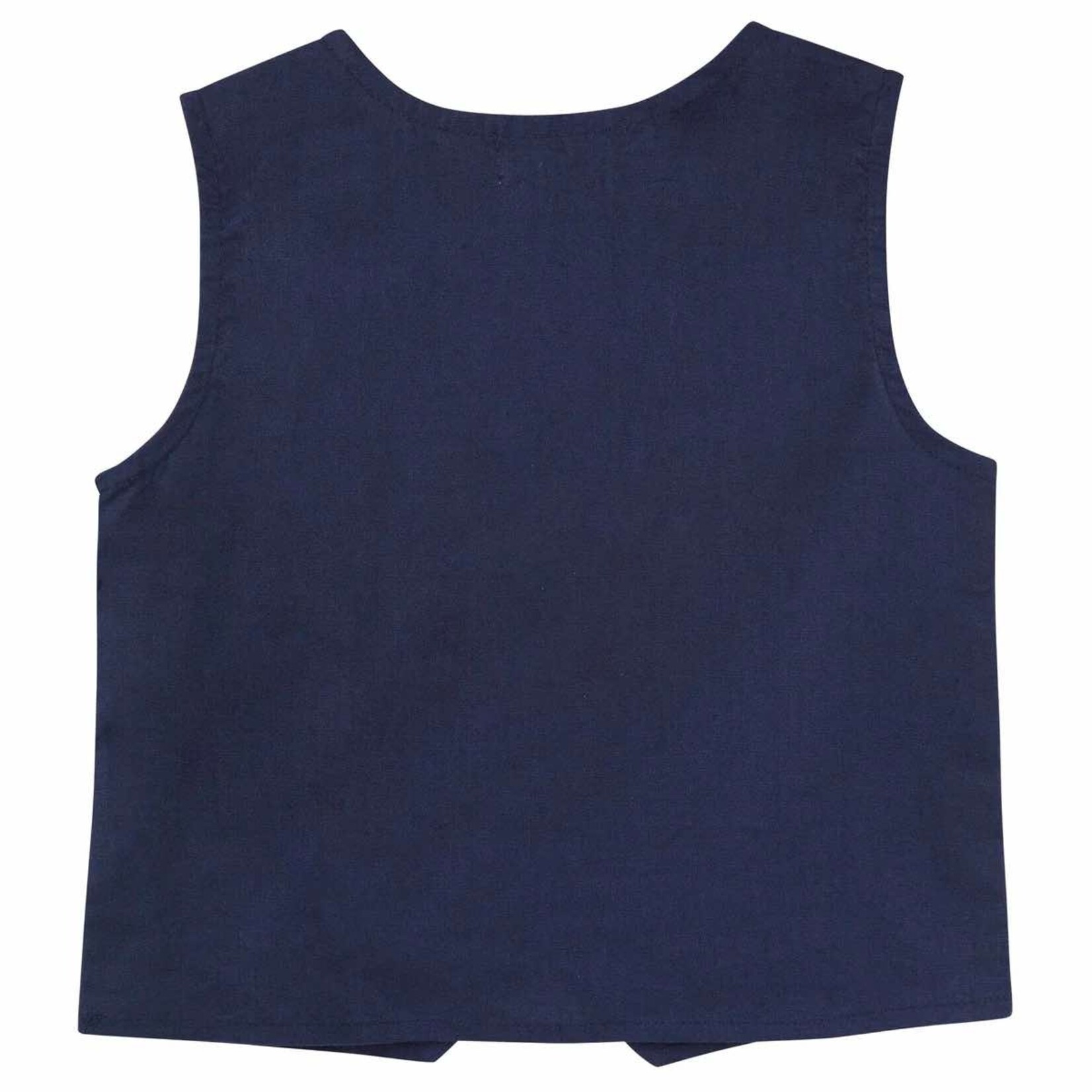 Designer Kidz Finley Linen Vest - Navy