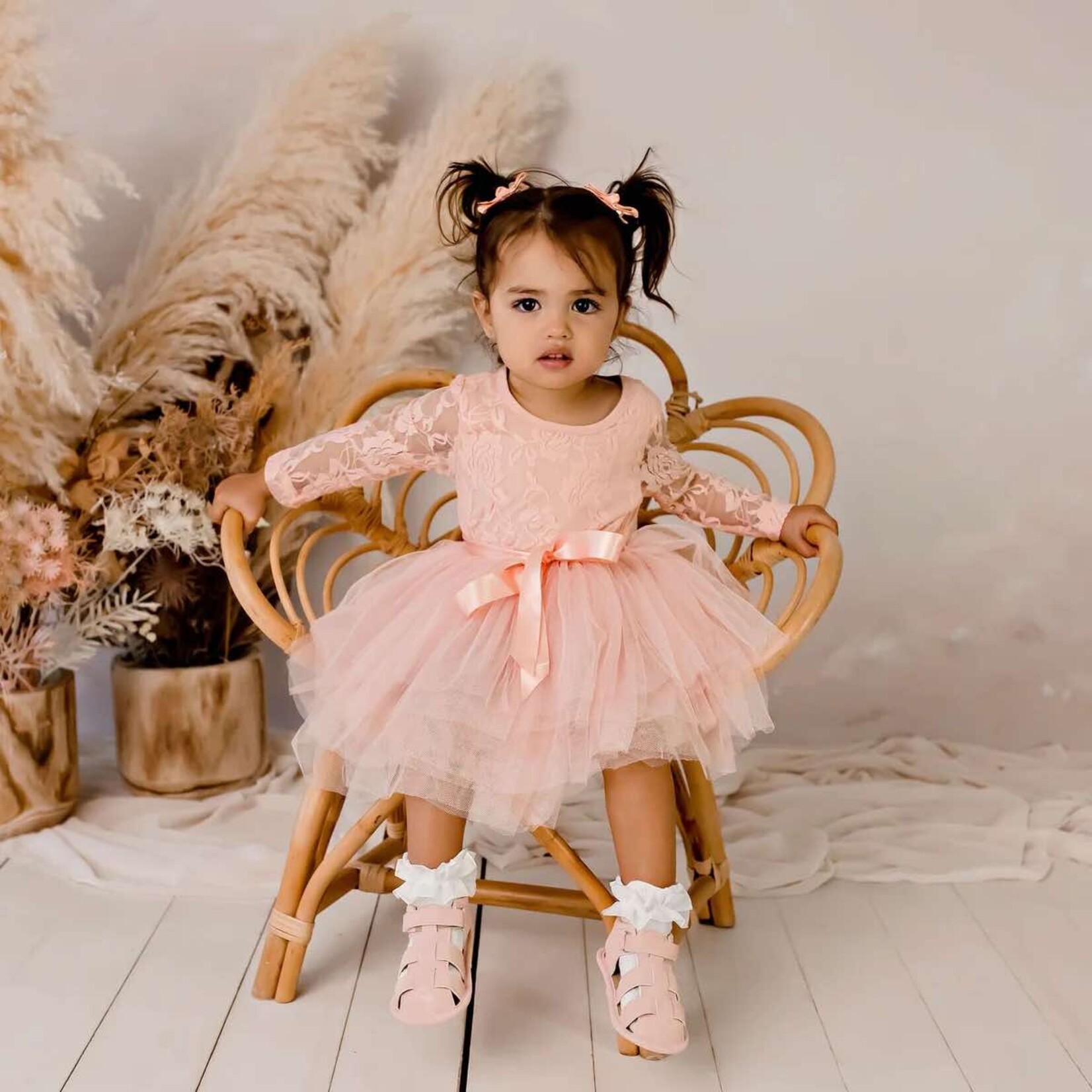 Designer Kidz My First Lace Tutu L/S - Tea Rose