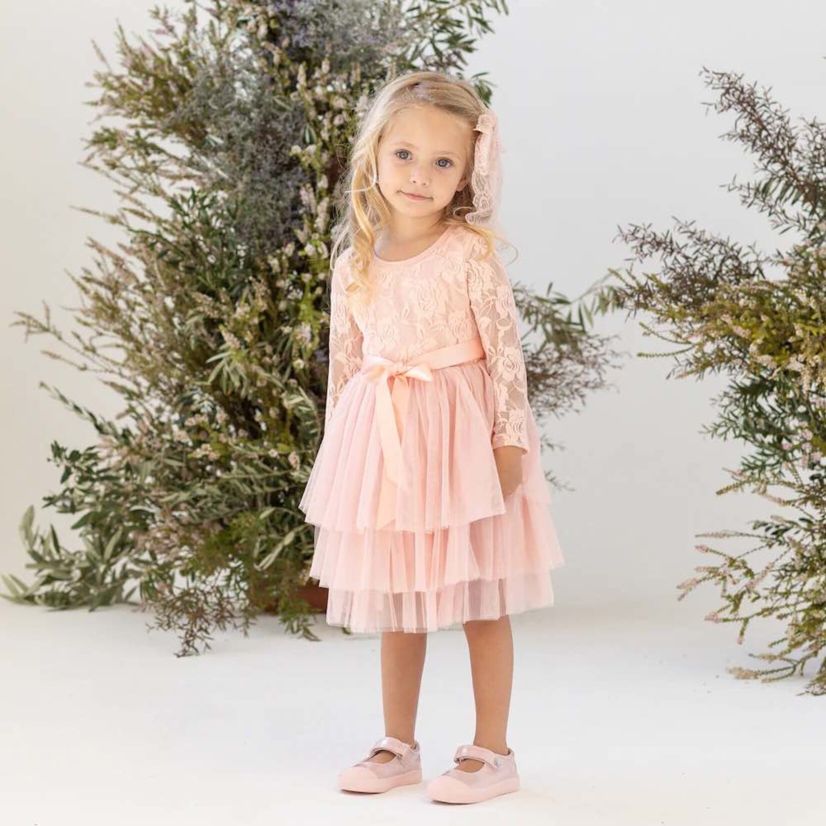 Designer Kidz My First Lace Tutu L/S - Tea Rose