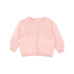 Fox & Finch Pink Pointelle Knitted Cardigan